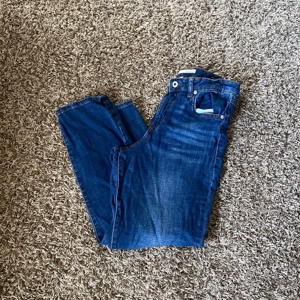 𝅺ella Moss High Rise Straight Ankle Fit Jeans Size 10